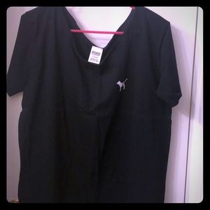 PINK Victoria Secret black t-shirt